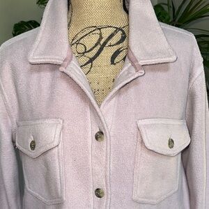 Altar'd State Light Dusty Rose Utility Jacket with Pink Scarf included